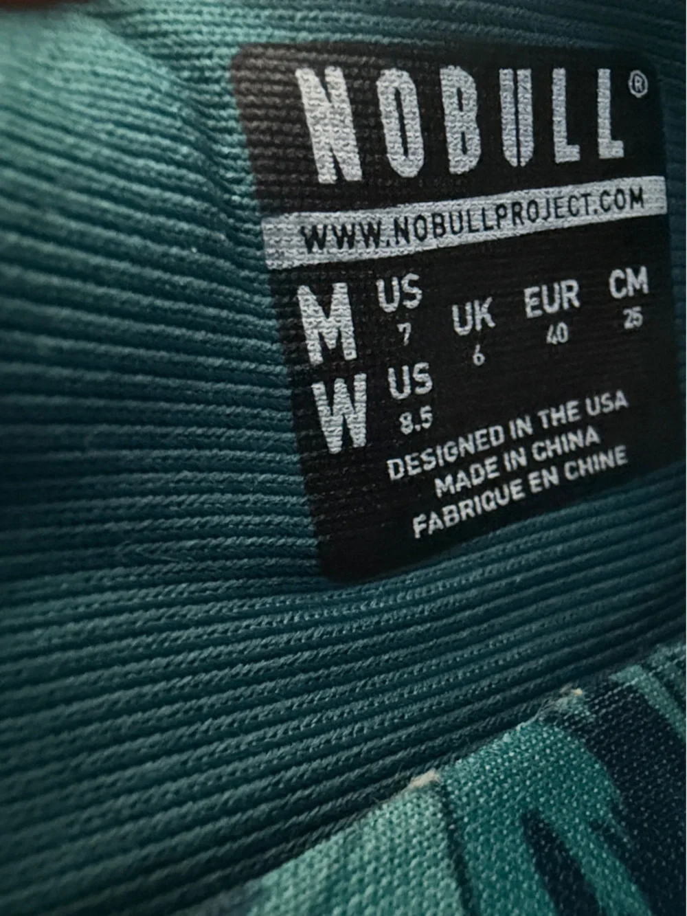 NOBULL Floral Trainer Shoes Women’s 8.5 Blue Teal CrossFit Training Sneakers